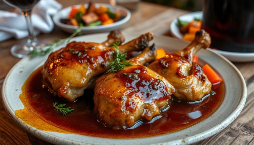 braised chicken thighs