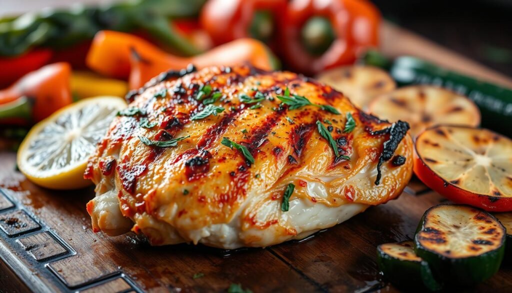 grilled chicken thigh calories