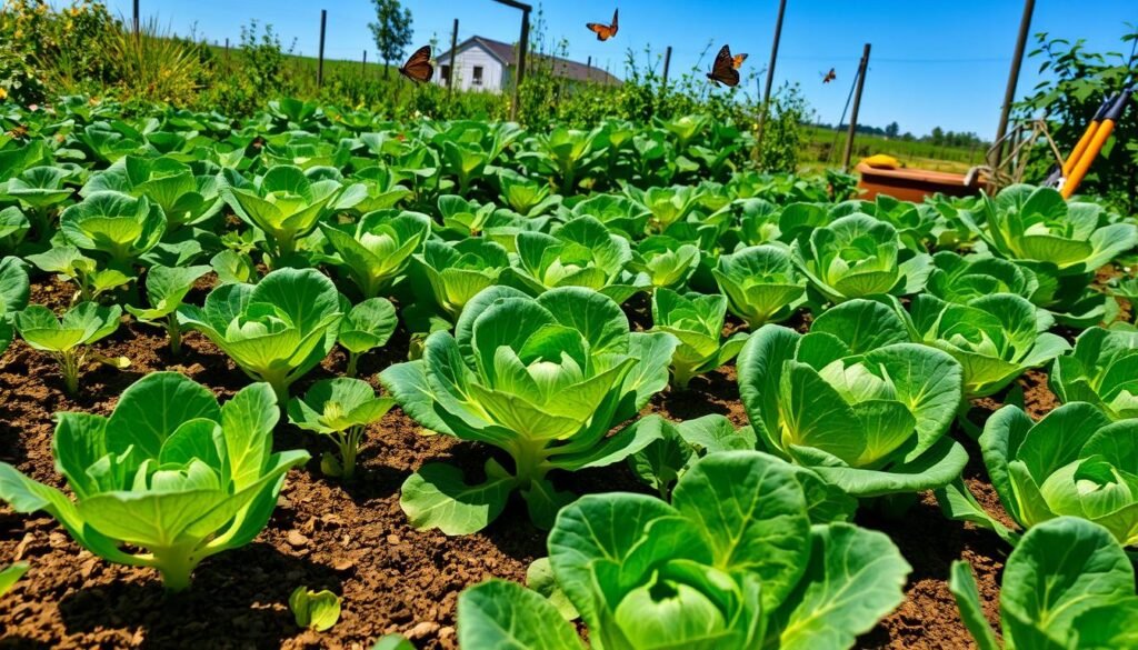 growing cabbage