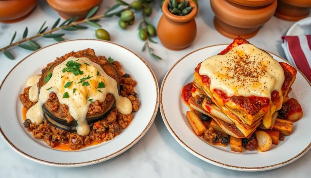 musakka and Greek moussaka