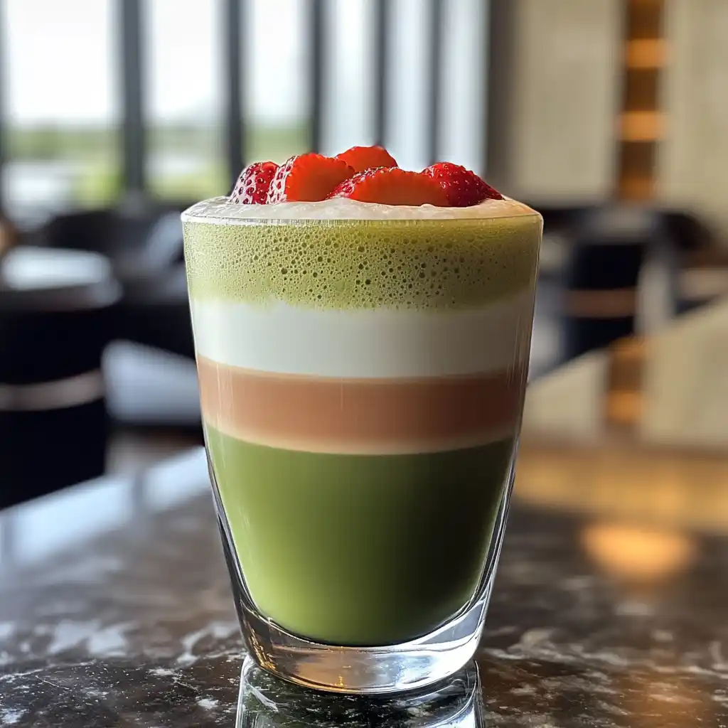 Strawberry Matcha Latte