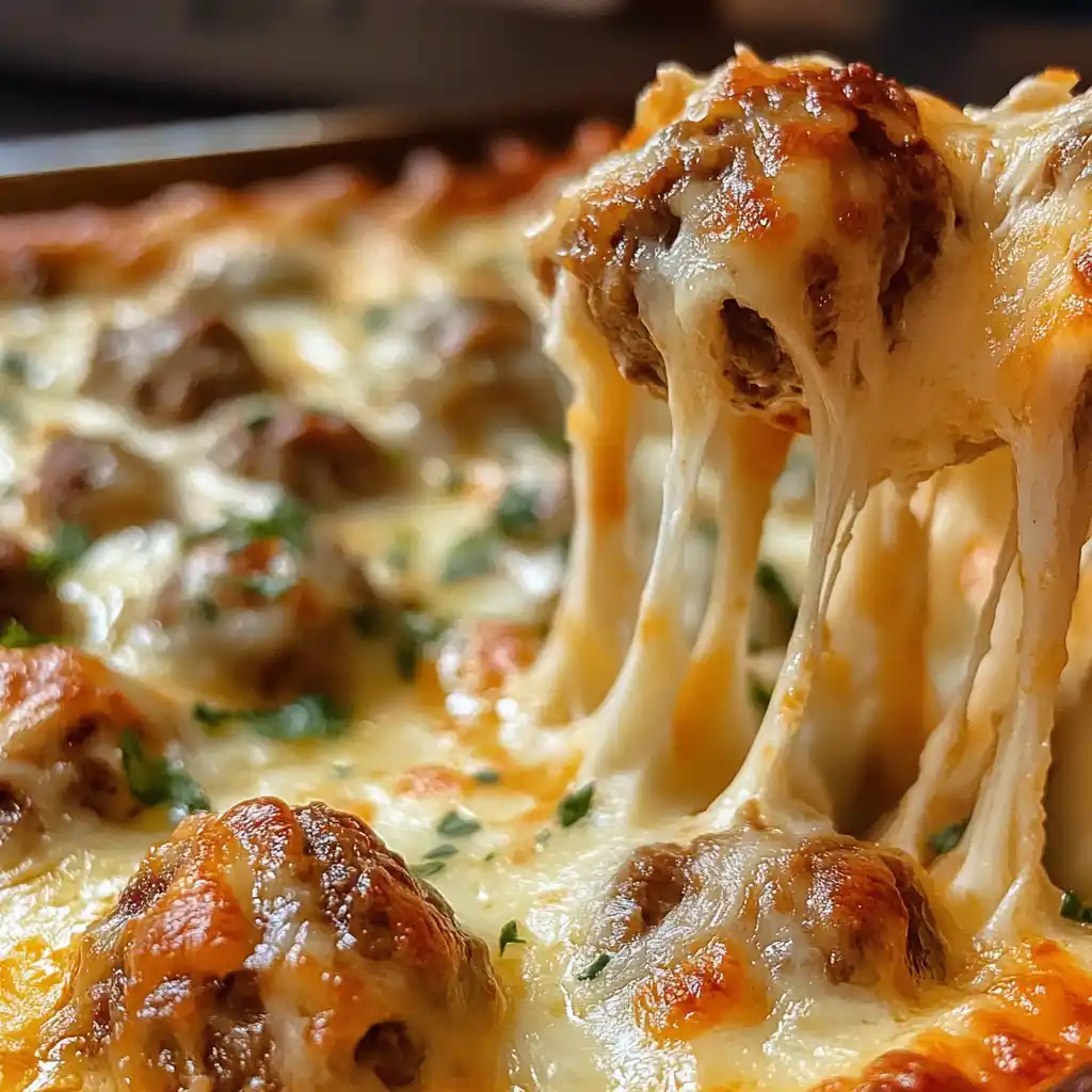 Dump and Bake Meatball Casserole