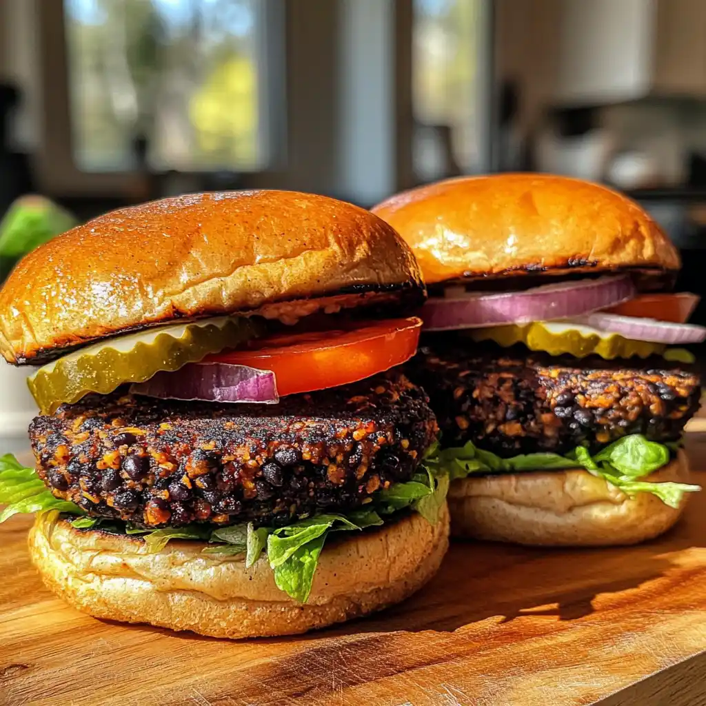 Baked Black Bean Burgers on Whole Wheat Buns: Master the easiest recipe ever!