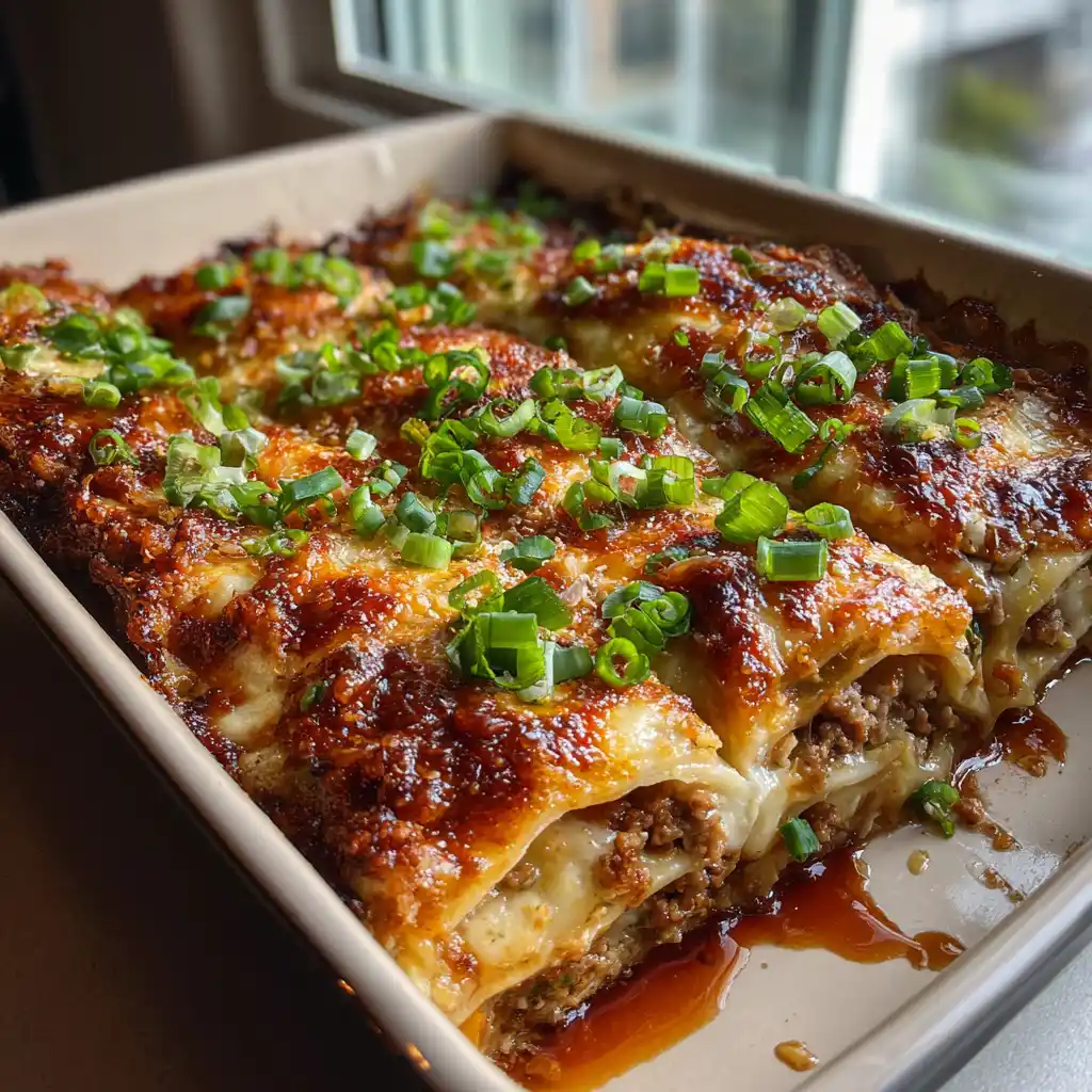 Asian Dumpling Lasagna (Soy-Garlic Fusion Bake)