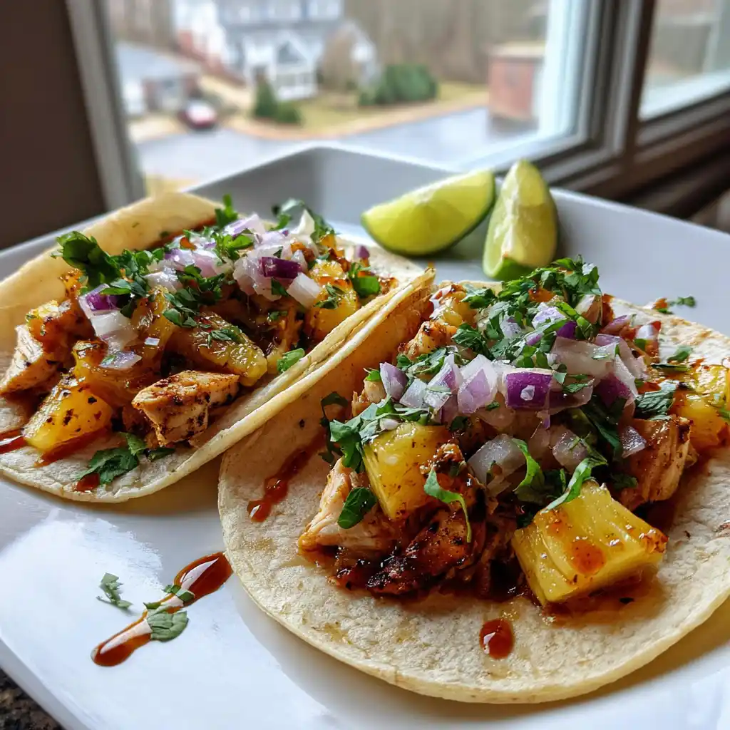 Chicken and Pineapple Tacos