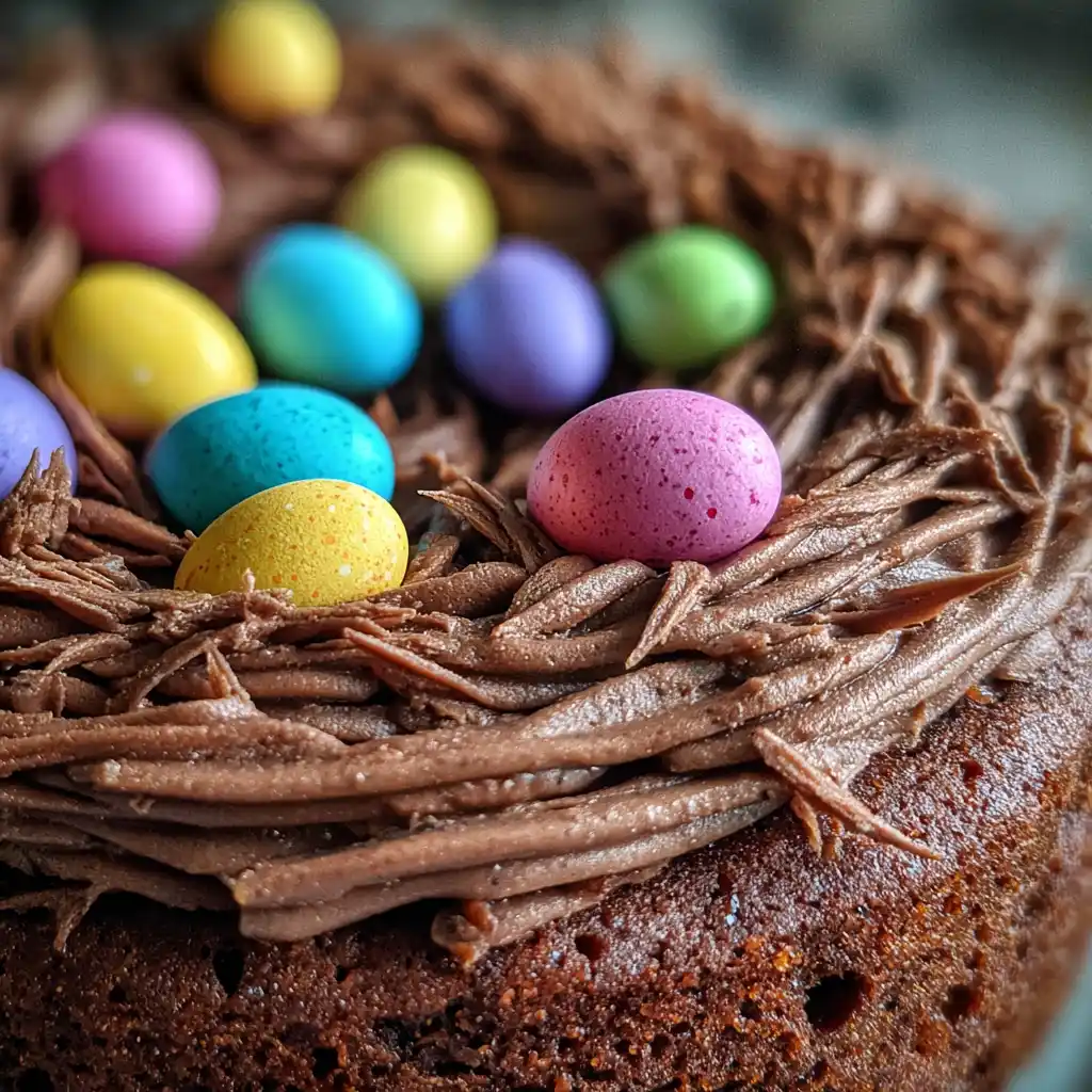 Easter Nest Chocolate Cake