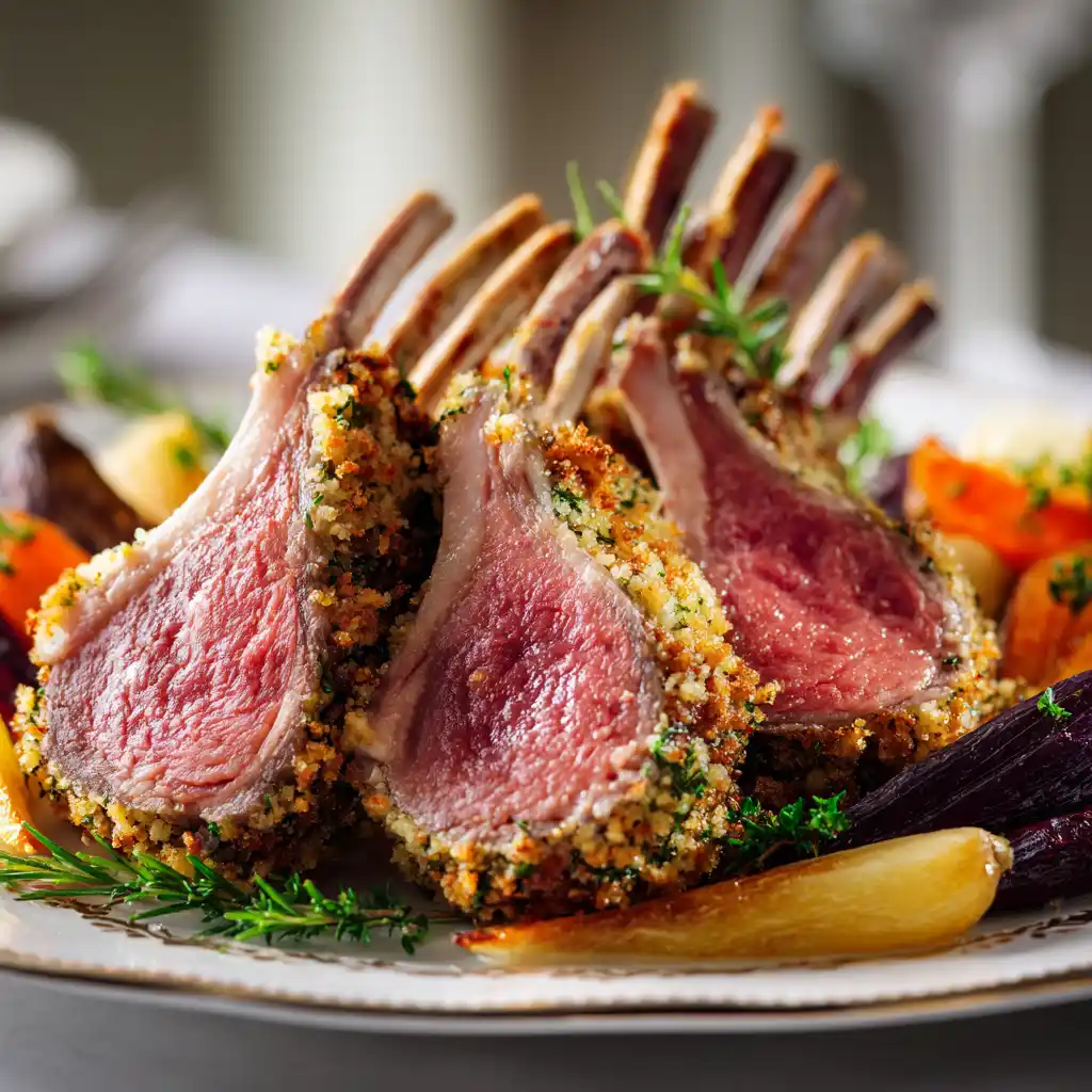 Herb-Crusted Rack of Lamb (Elegant & Flavorful)