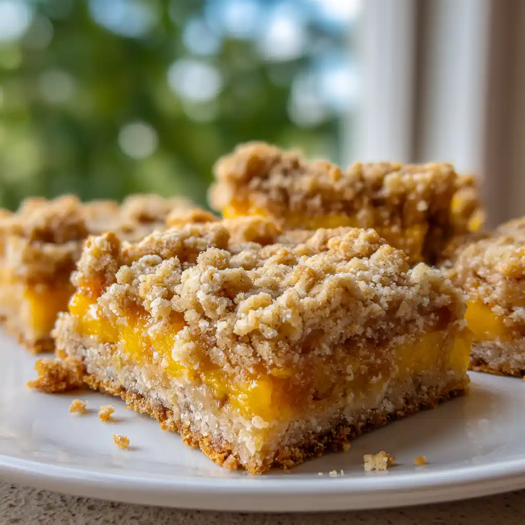Mango Oatmeal Crumble Bars