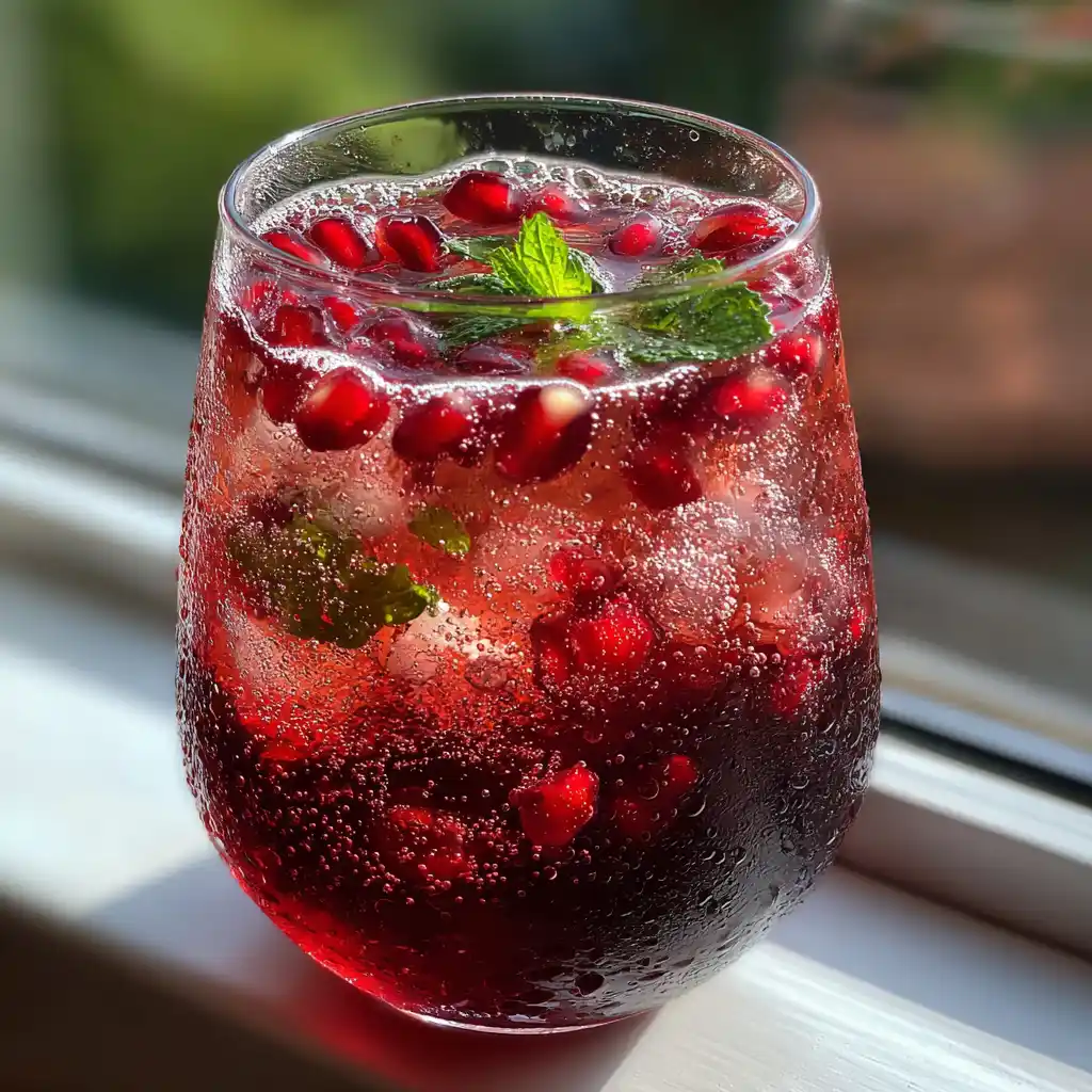 Pomegranate Spritz Mocktail