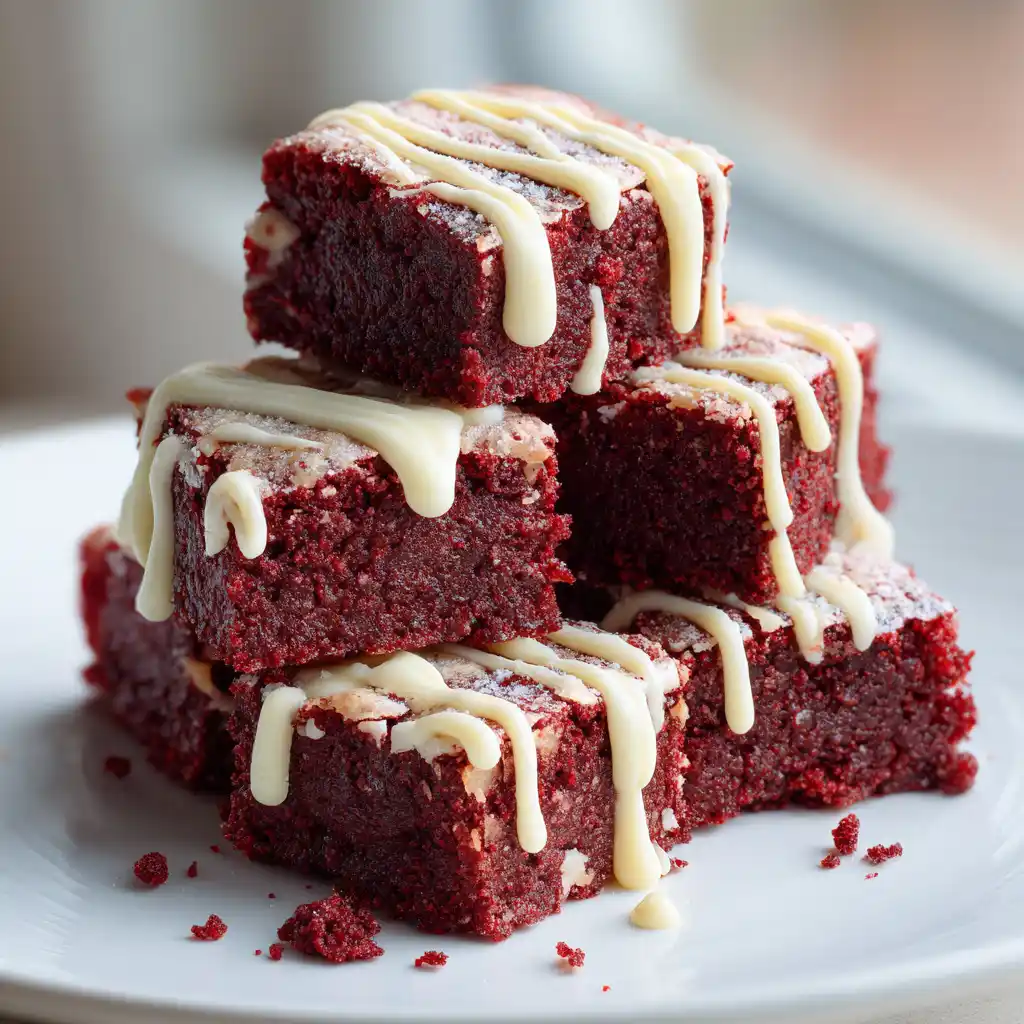 Red Velvet Brownie Bites (Fudgy & Perfectly Bite-Sized)