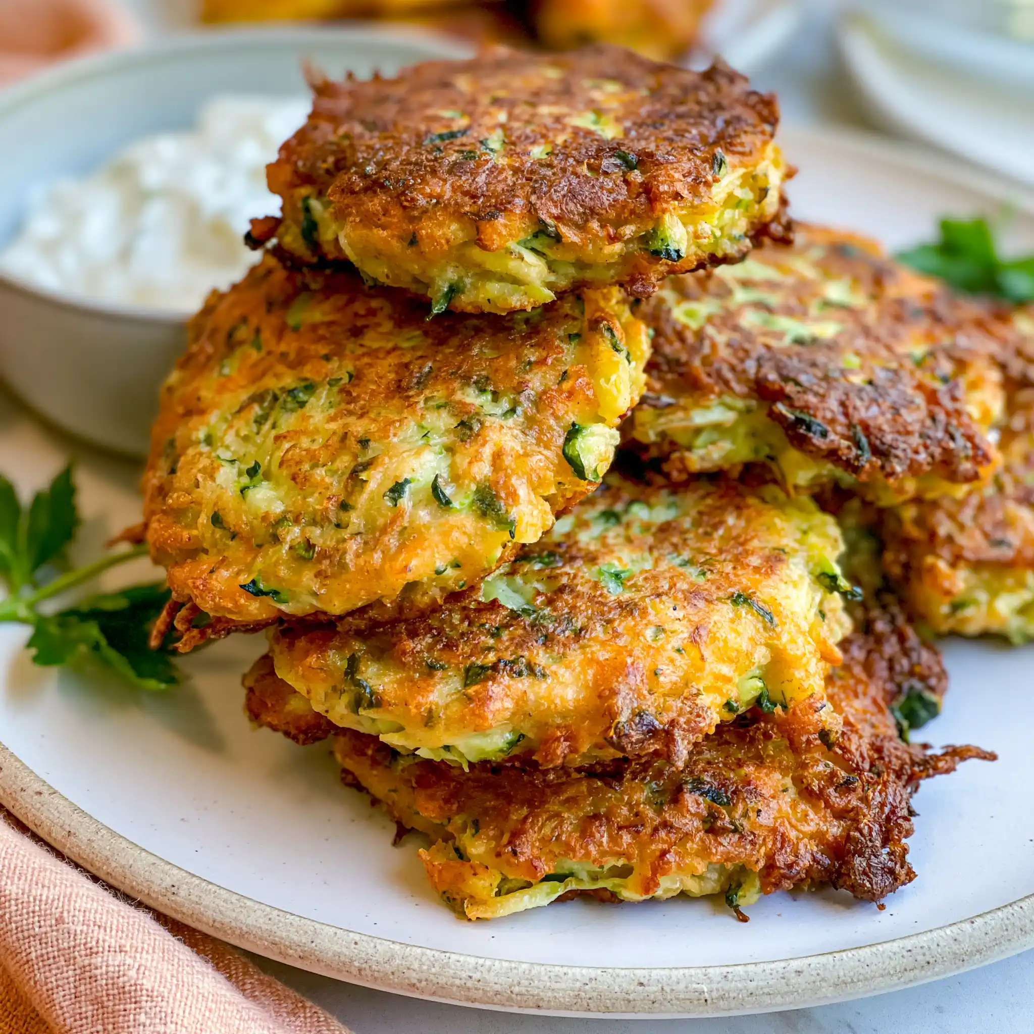 Crispy Zucchini Fritters – Easy Golden and Crunchy Recipe